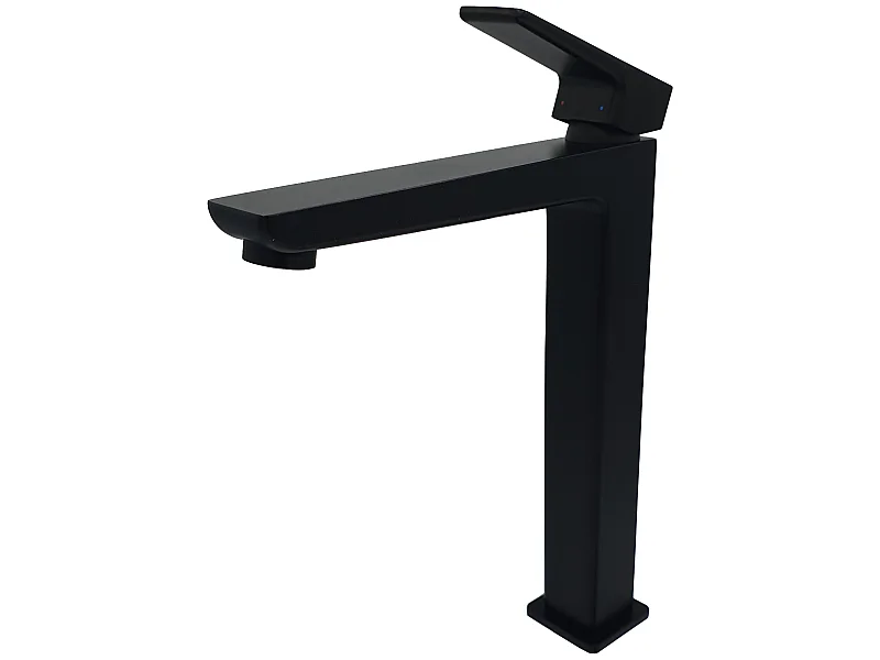 Robinet Salle De Bain Mitigeur Lavabo Haut Noir Monocommande Parma