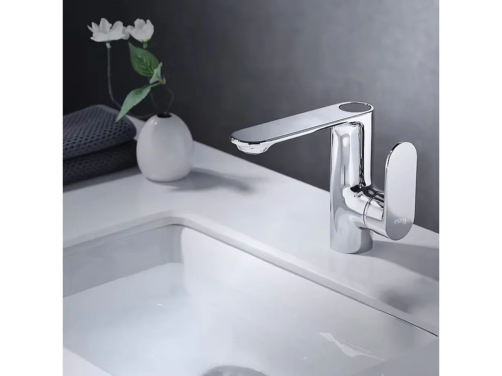 Robinet De Lavabo Rea Js-D001 Mils Low Chrome