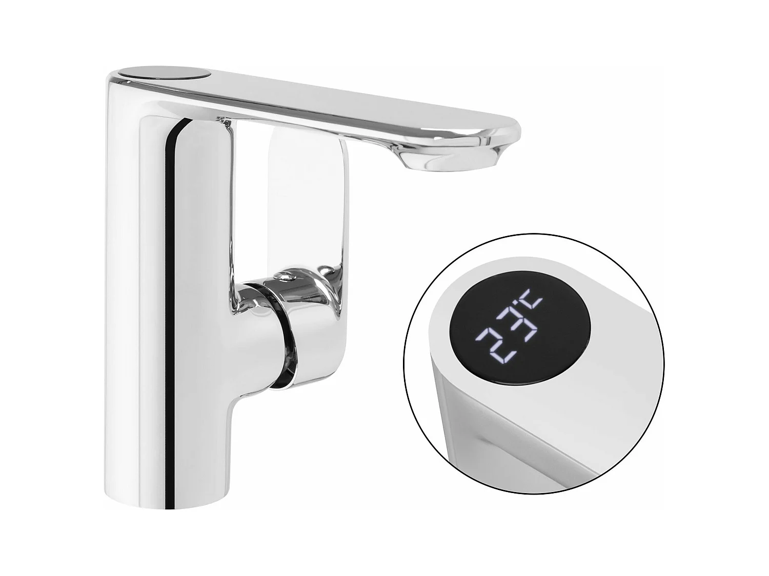 Robinet De Lavabo Rea Js-D001 Mils Low Chrome
