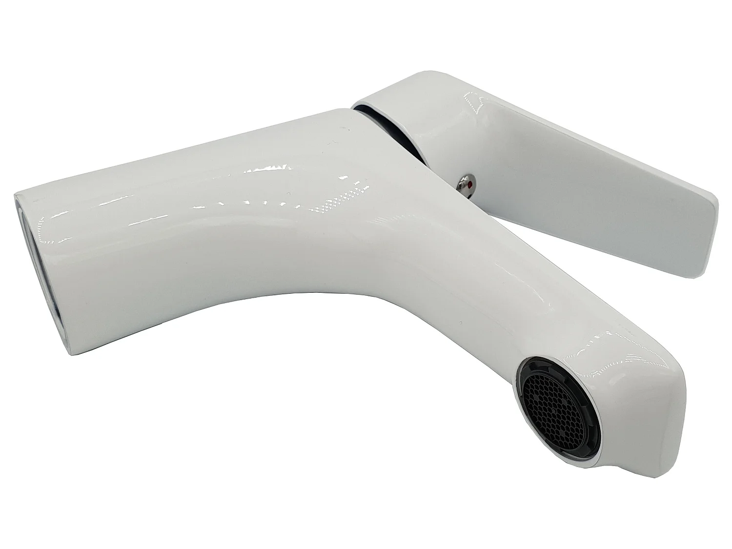 Waschtischarmatur Weiß Einhebelmischer Dokos