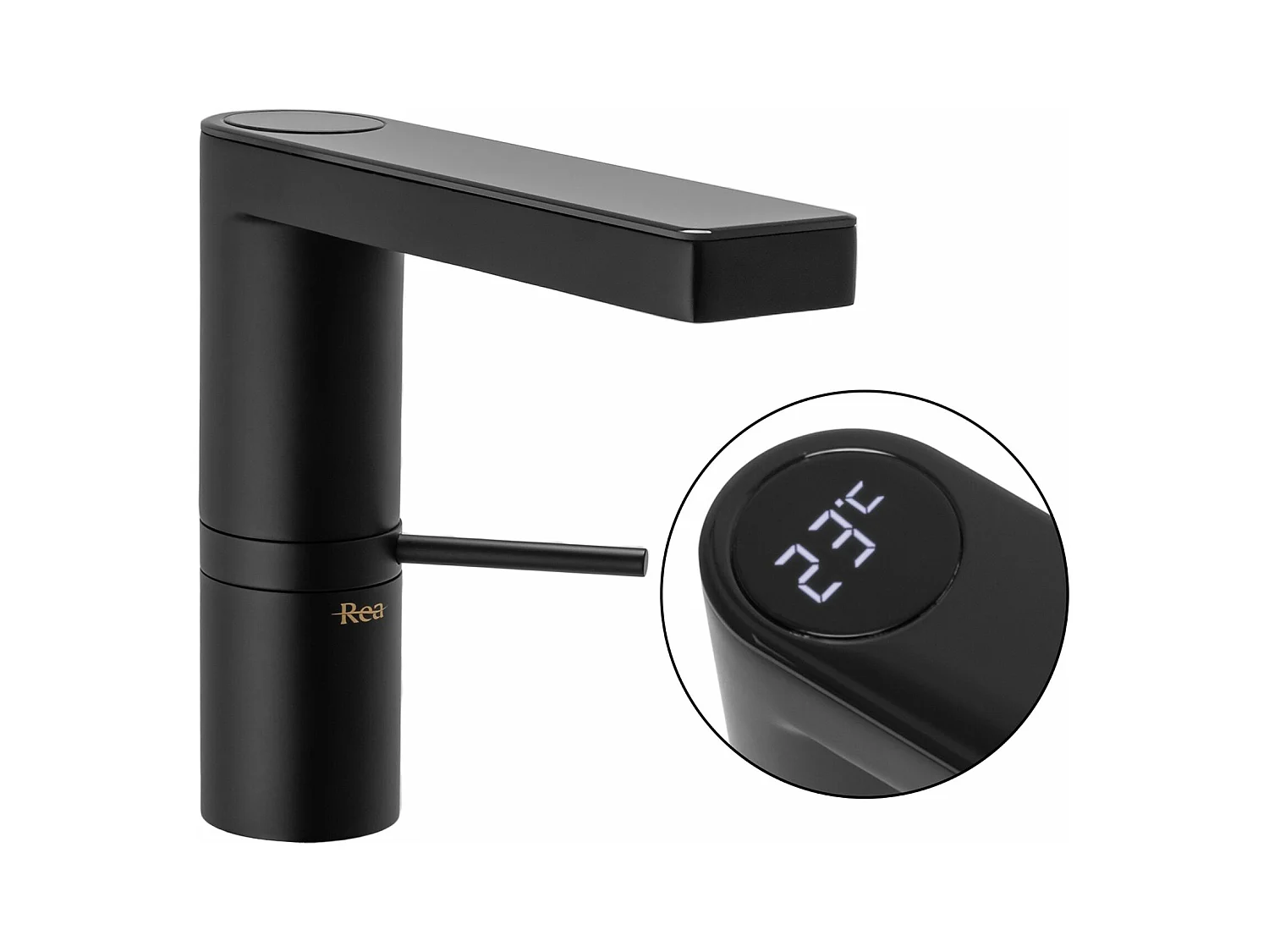Robinet De Lavabo Rea Amar Low Black