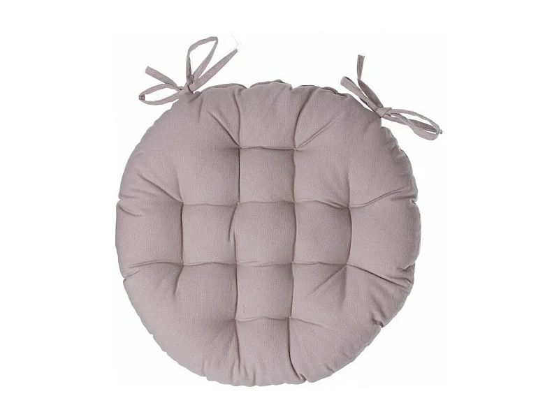 Galette de Chaise Ronde "Leana" 38cm Lin