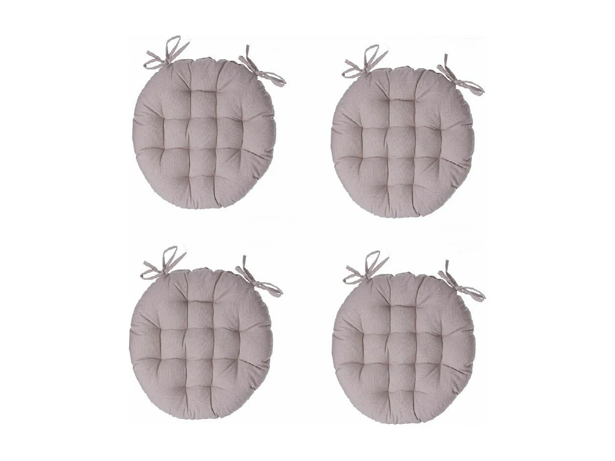 Galette de Chaise Ronde "Leana" 38cm Lin