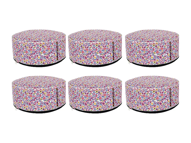 Pouf Gonflable Liberty - Lot De 6 Multicolore