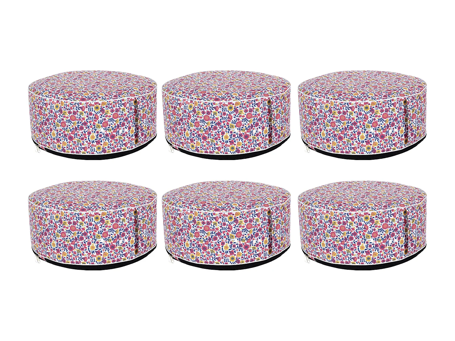 Pouf Gonflable Liberty - Lot De 6 Multicolore