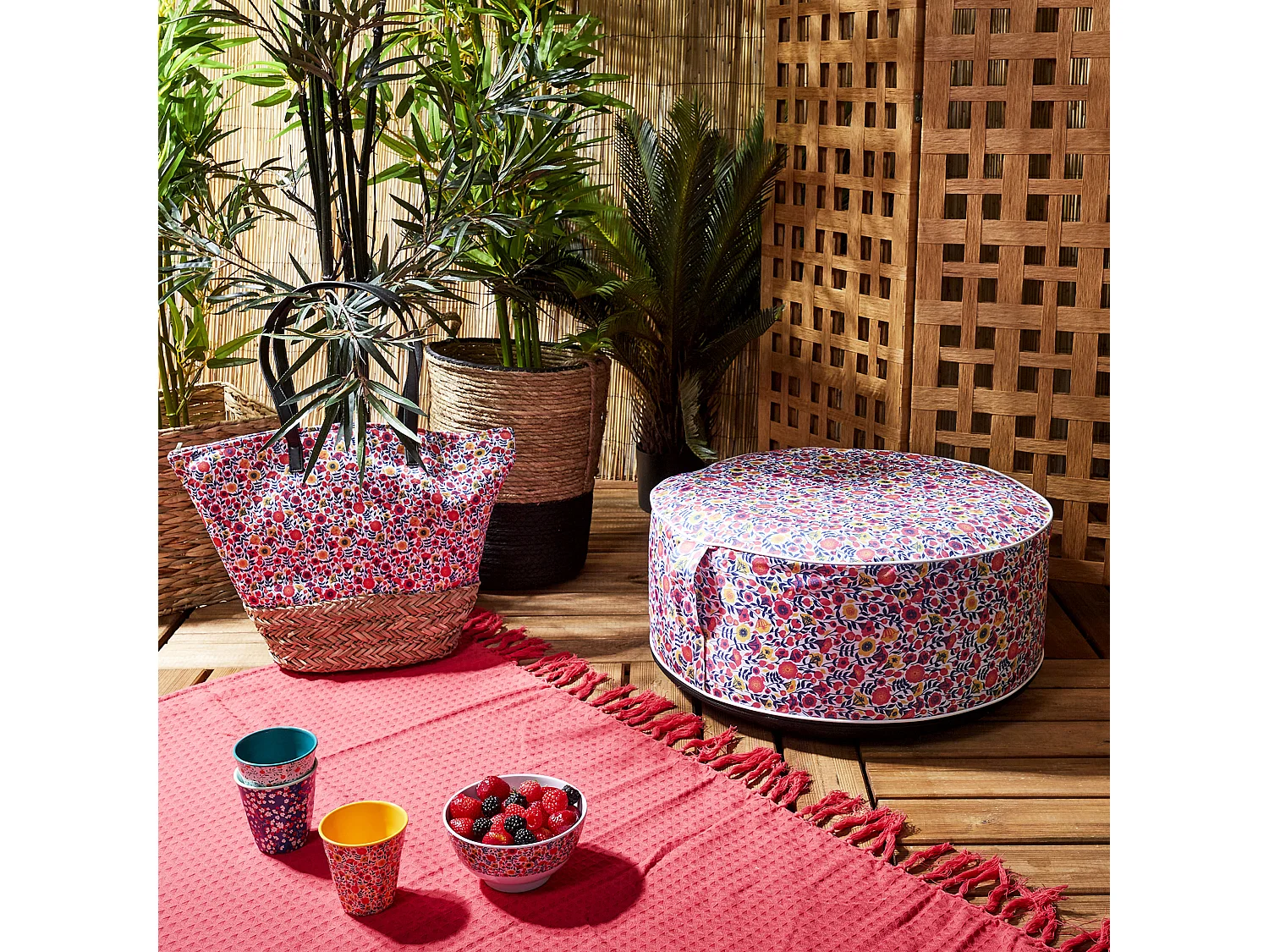 Pouf Gonflable Liberty - Lot De 6 Multicolore