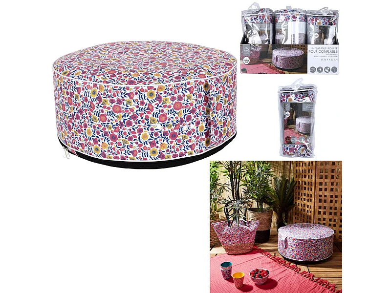 Pouf Gonflable Liberty - Lot De 6 Multicolore
