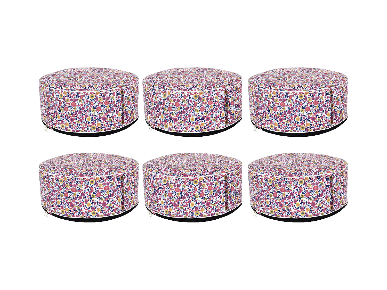 Pouf Gonflable Liberty - Lot De 6 Multicolore