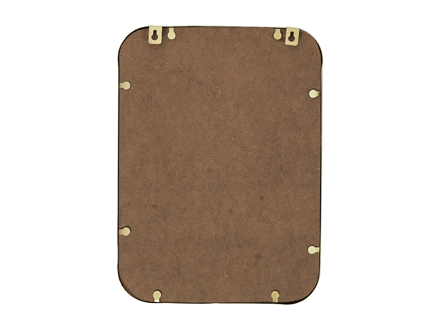 Miroir Mural Déco "Contour Carré" 34cm Or