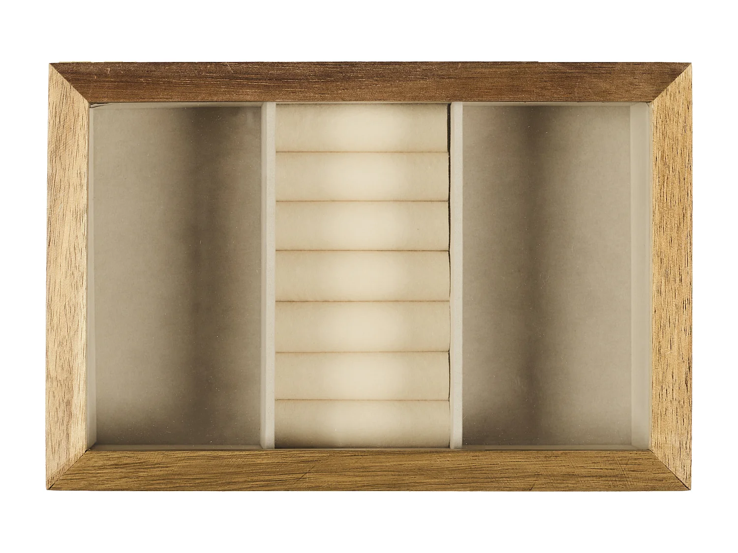 Boite A Bijoux Verre Et Bois Marron