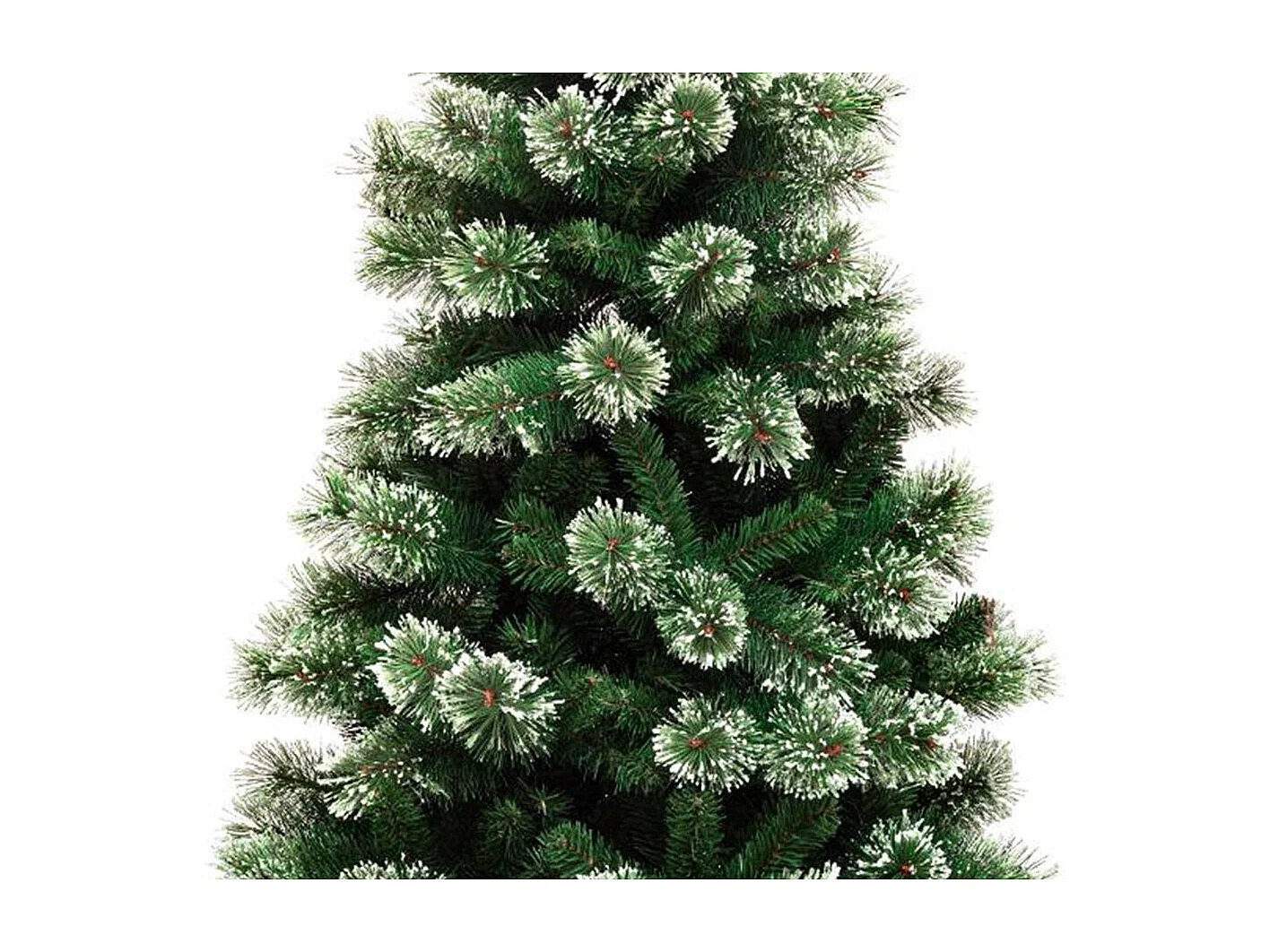 Künstlicher Weihnachtsbaum Gracious Imperial 210 cm Schneefarben Grün mit automatischer Öffnung und Metallfuß