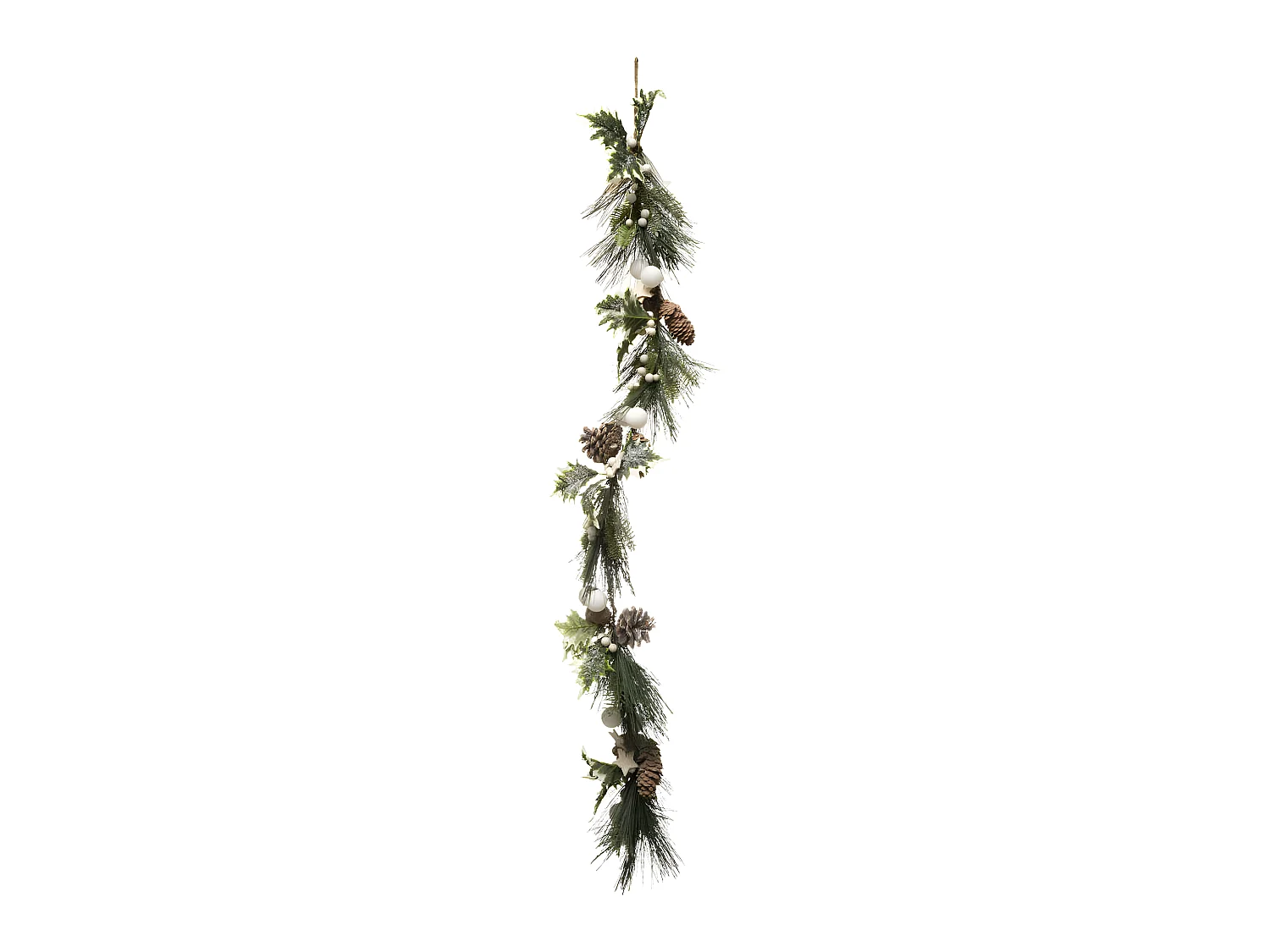Guirlande de Noël "Douceur des Neiges" 100cm Vert