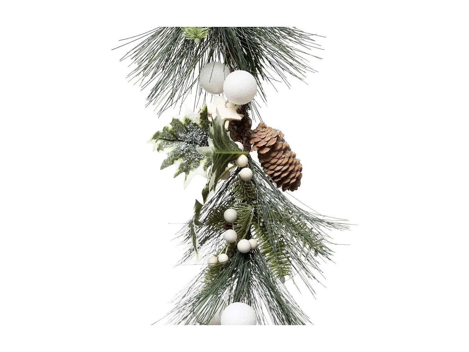 Guirlande de Noël "Douceur des Neiges" 100cm Vert