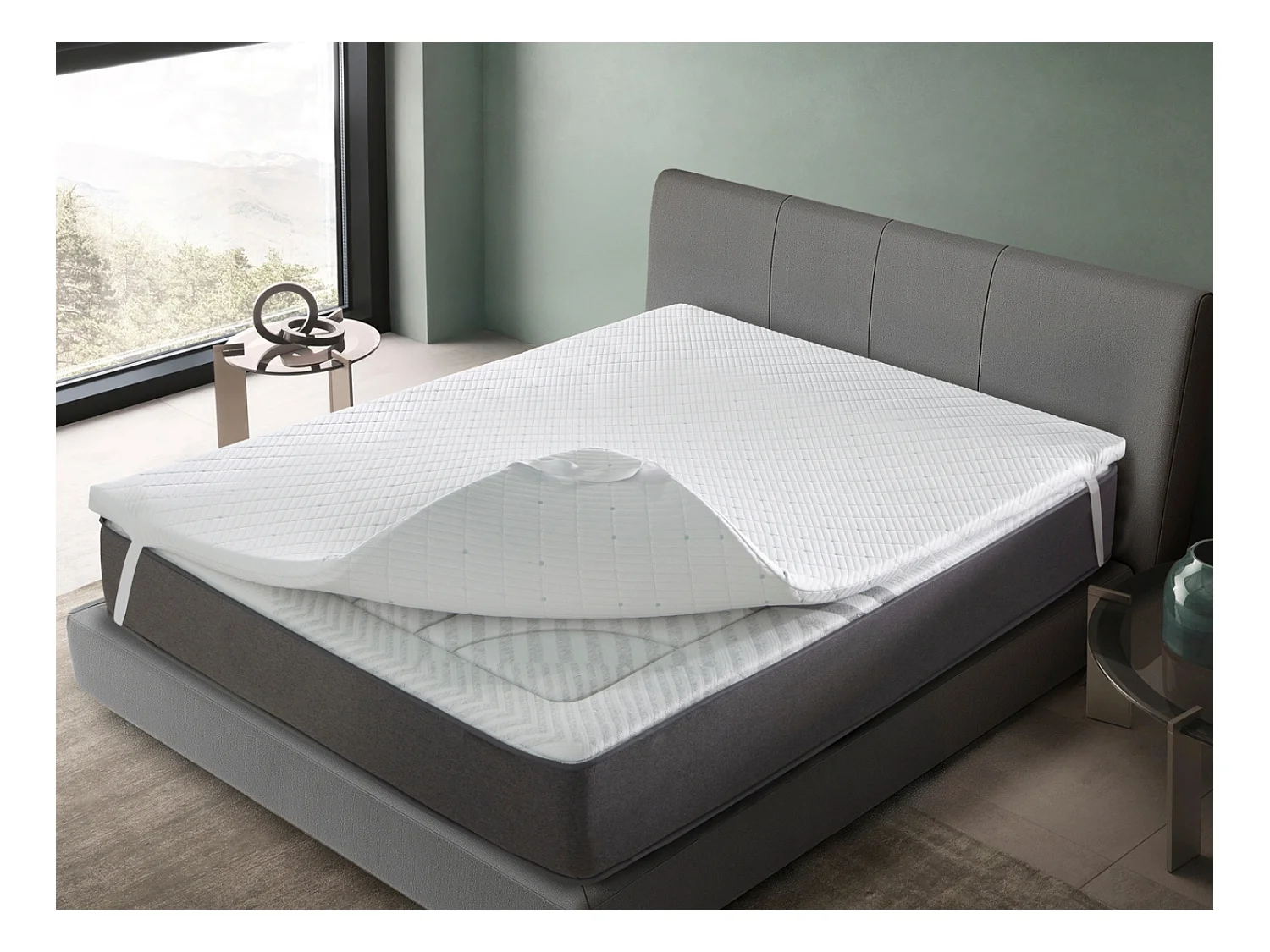 Topper 80x190 PREMIUM Höhe 5cm | 100 % viskoelastischer Kern | Aus der Deckung