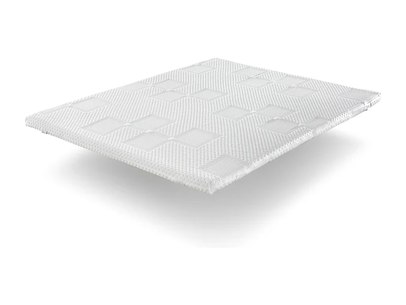 Surmatelas 135x190 MOON Épaisseur 5 cm Mousse HR Respirante et adaptable