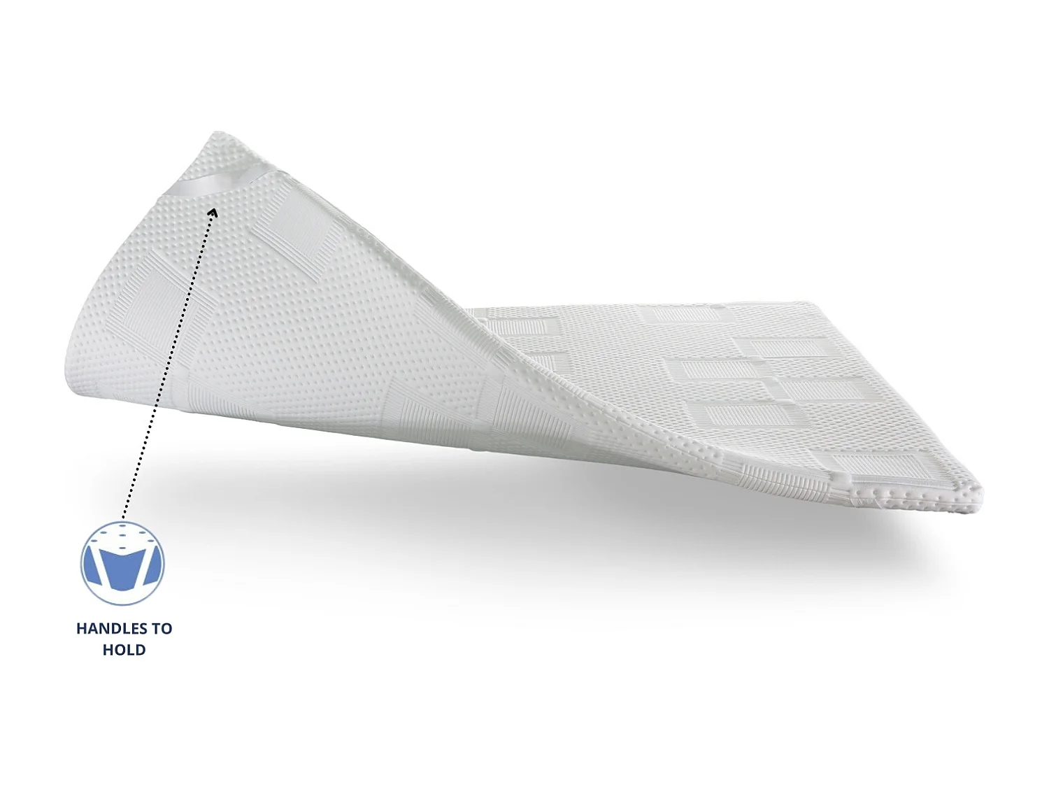 Topper 90x190 MOON Altura 5 cm espuma HR Transpirable y adaptable