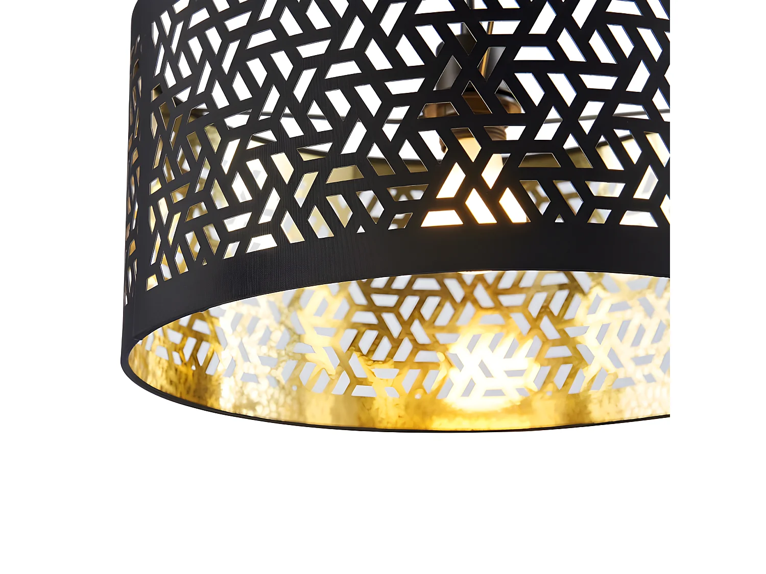 Lampe Suspension Design "Fulton" 110cm Noir