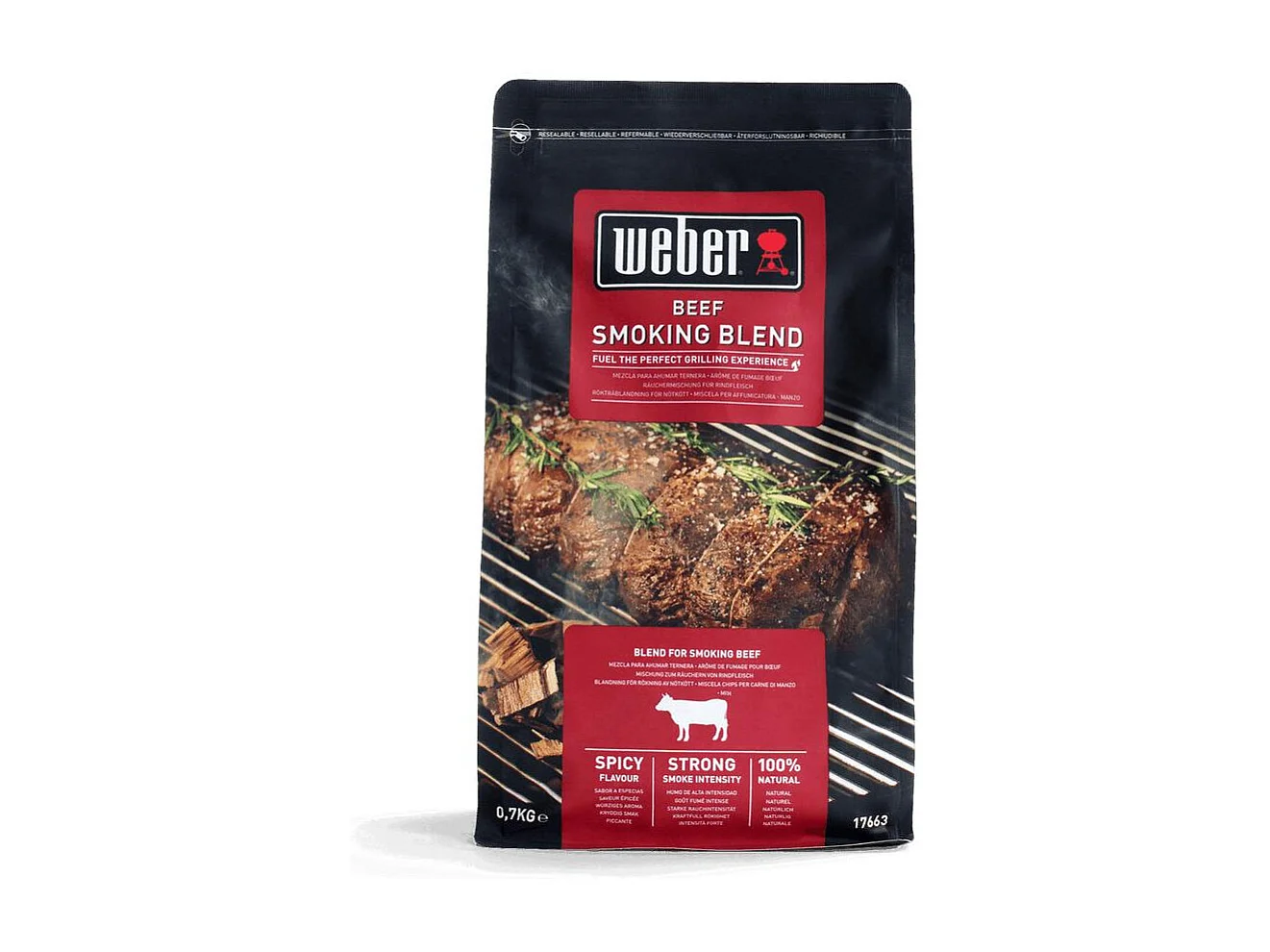 Accessoire barbecue et plancha Weber BOIS DE FUMAGE BOEUF Mélange de copeaux 17663