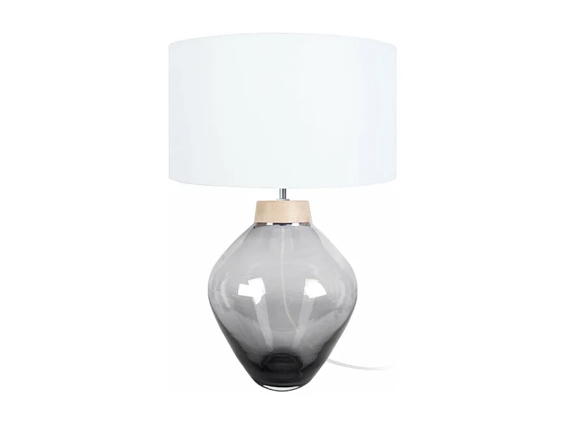 Abajur TOSEL ZIN metal cilindro roxo D16 x  H29  cm