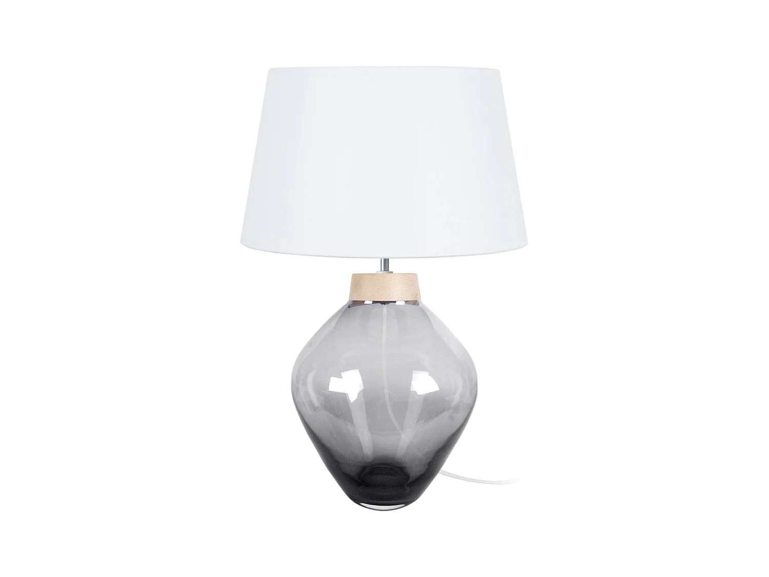 Lampe de Salon TOSEL ,verre,Noir ,H60xD40xP40 cm