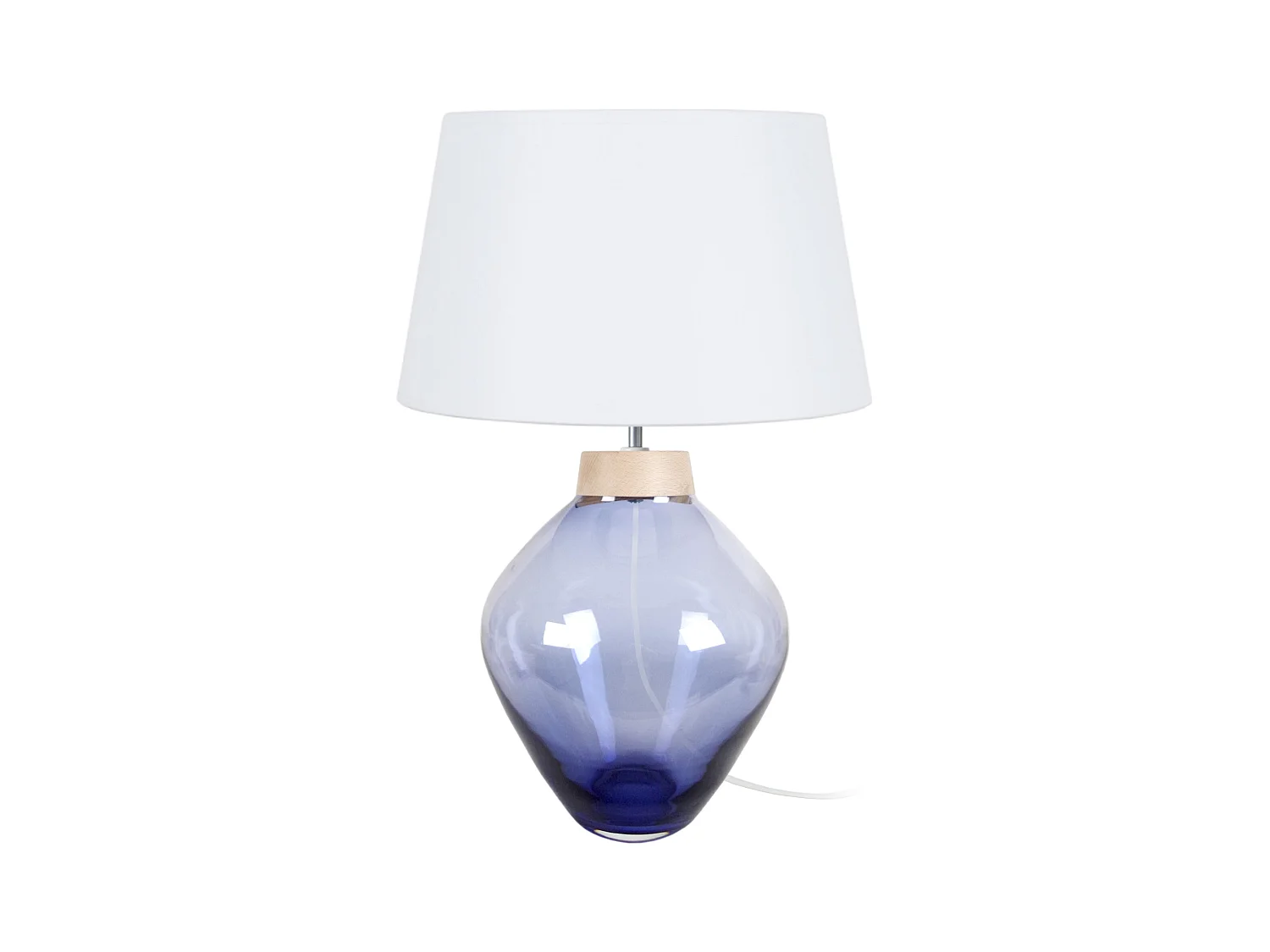 Lampe de Salon TOSEL ,verre,Violet ,H60xD 40xP40cm