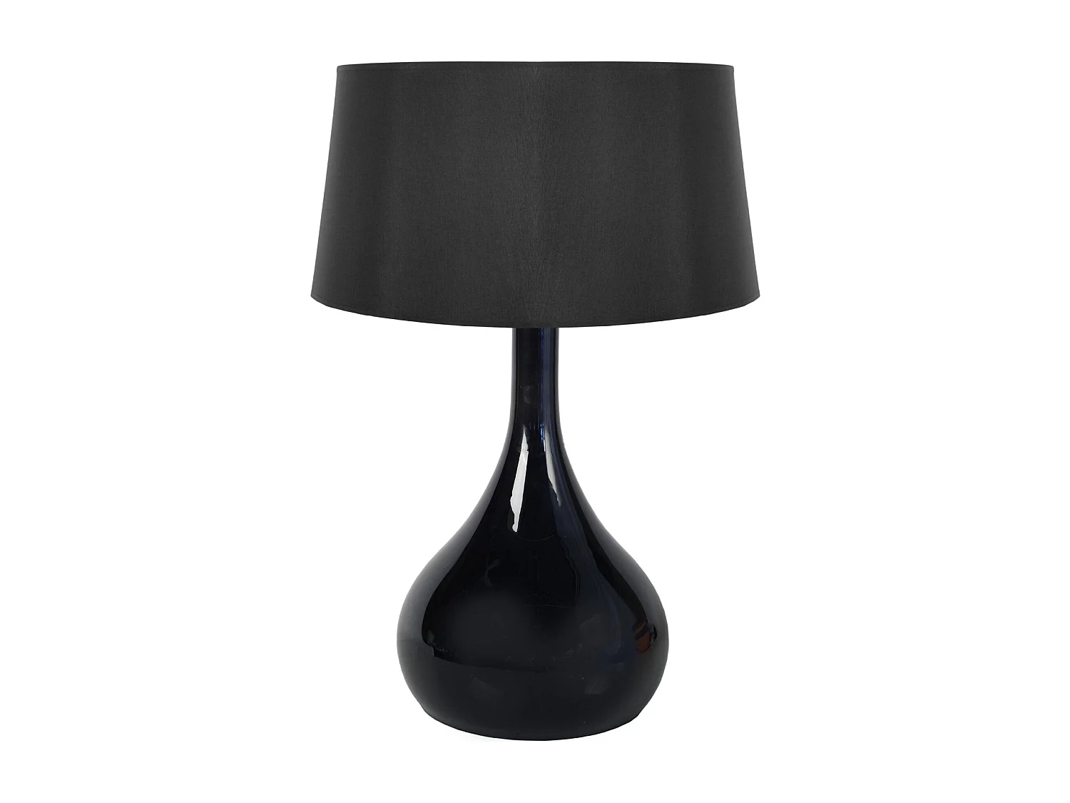 Lámpara de Salón TOSEL ,vidrio,Negro ,A66xD45xP45cm