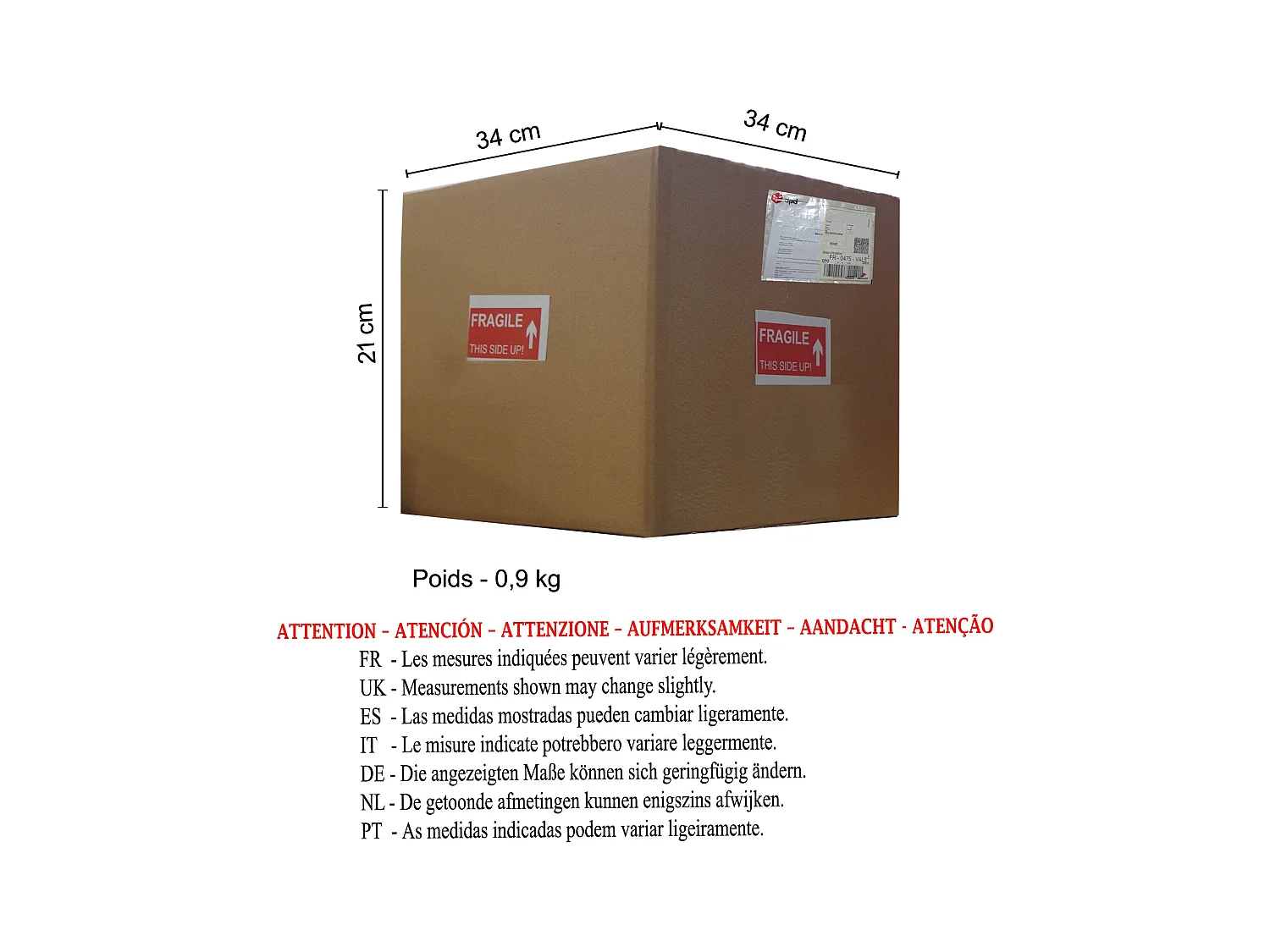 Lámpara de noche TOSEL ,madera,Blanco ,A25xD18xP18cm