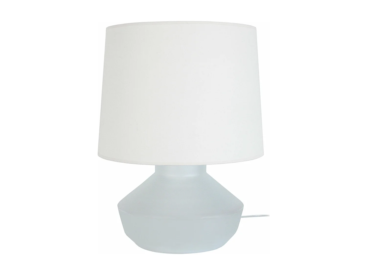 Candeeiro de sala TOSEL KONE V tecido cônico azul D35 x  H52  cm