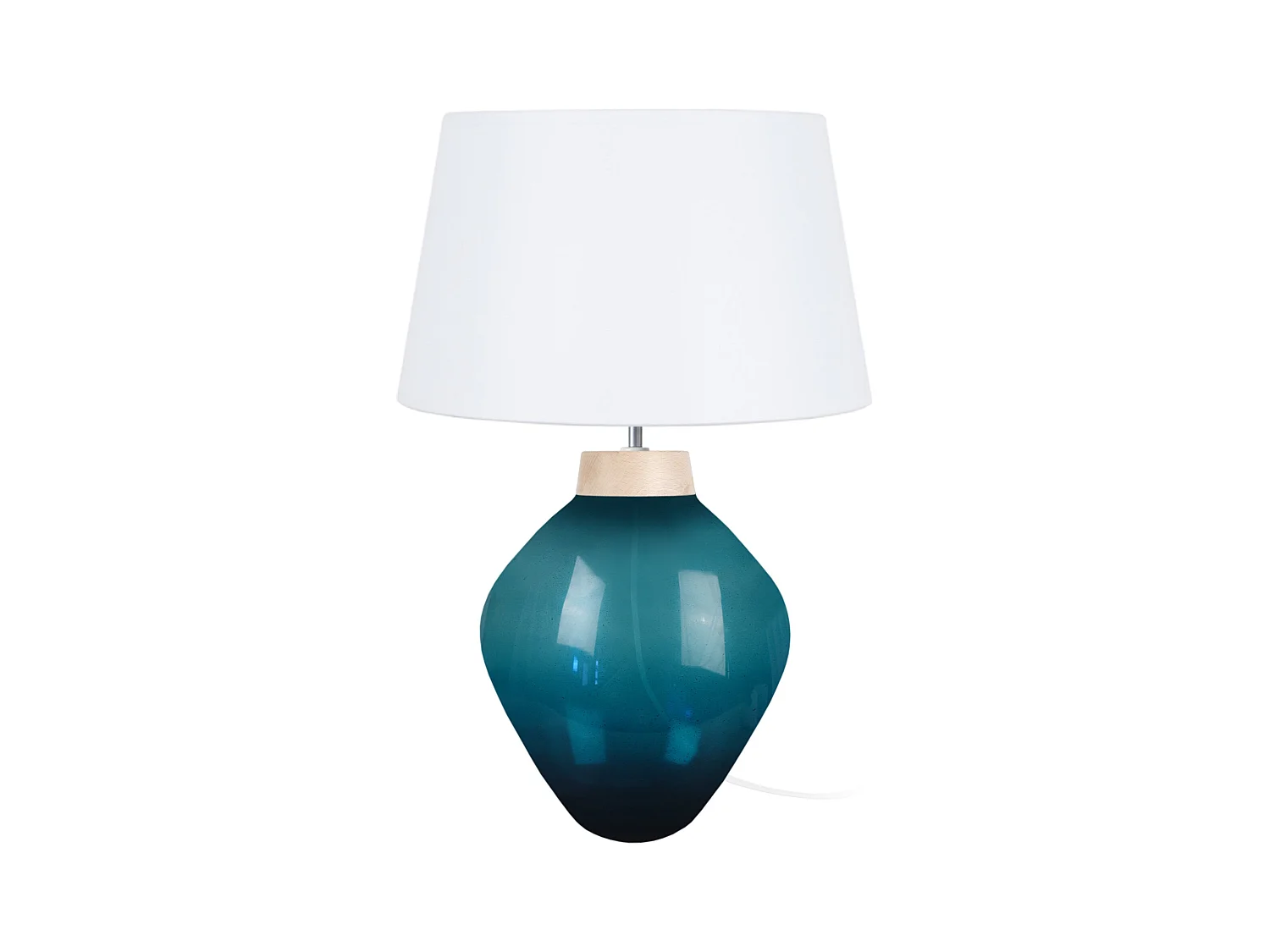 Lampe de Salon TOSEL ,verre,Bleu,H60x D 40xP40cm