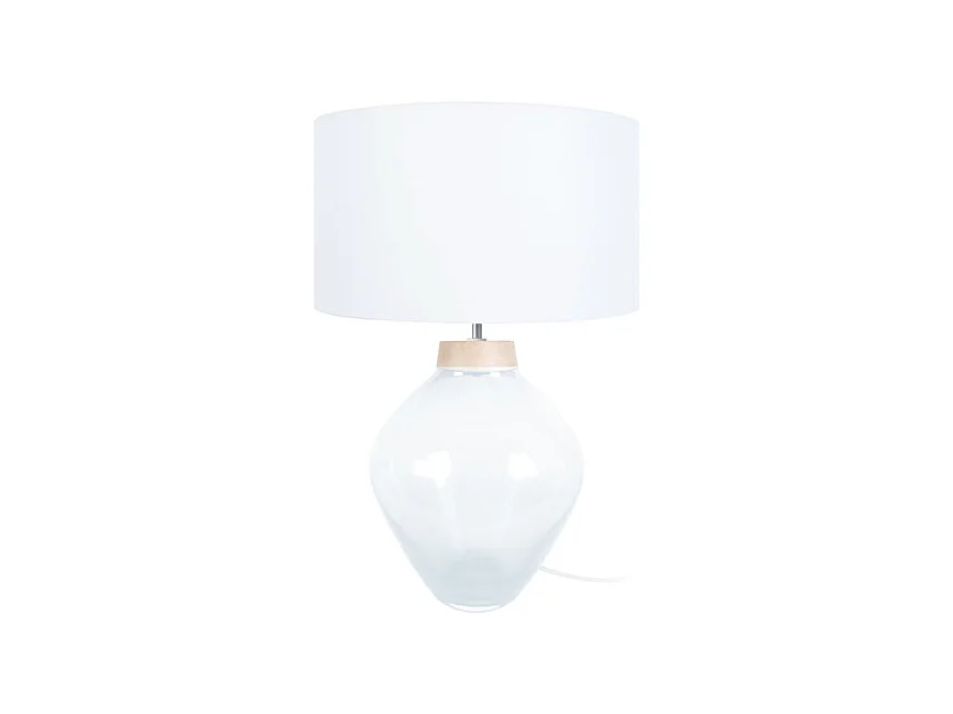 Lampe de Salon TOSEL ,verre,Transparent,H60xD 40xP40cm