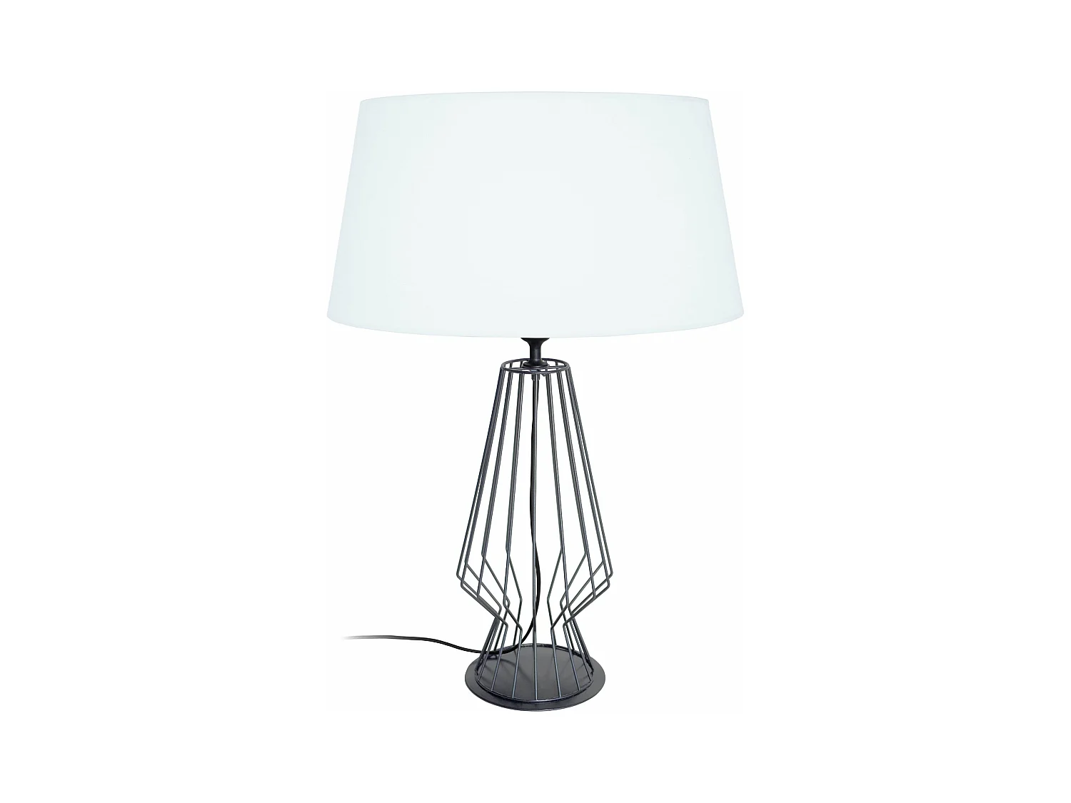 Lampe de salon filaire, métal  anthracite 64 cm.