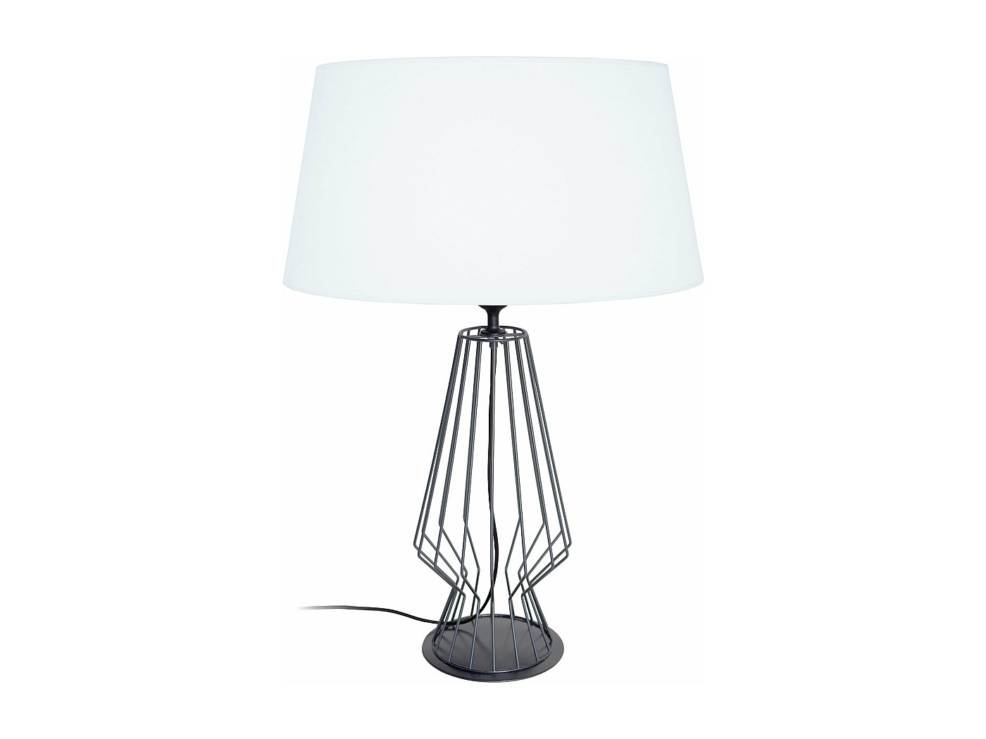 Lampe de salon filaire, métal anthracite 64 cm.