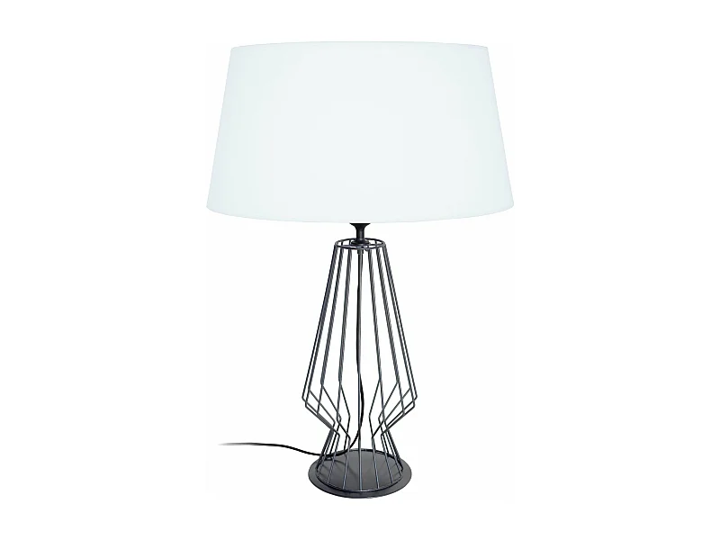 Lampe de salon filaire, métal  anthracite 64 cm.
