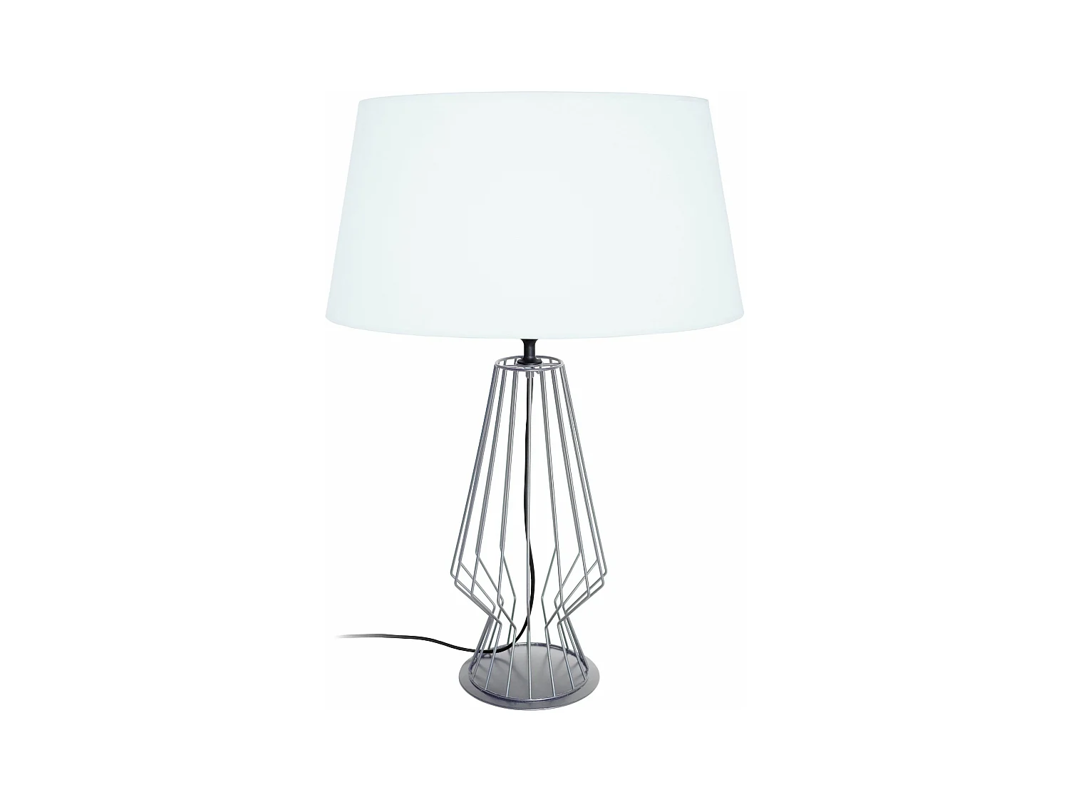 Lampe de salon filaire Aluminium ,blanc 64 cm.