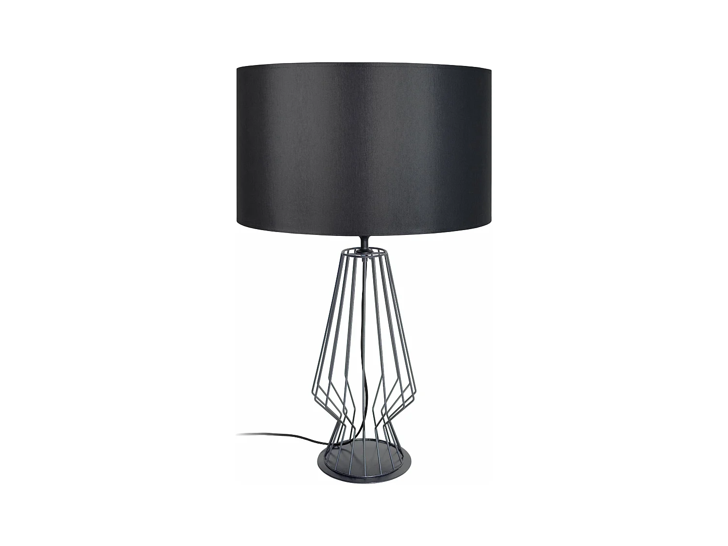 Lampe de salon filaire métal  anthracite 64 cm.