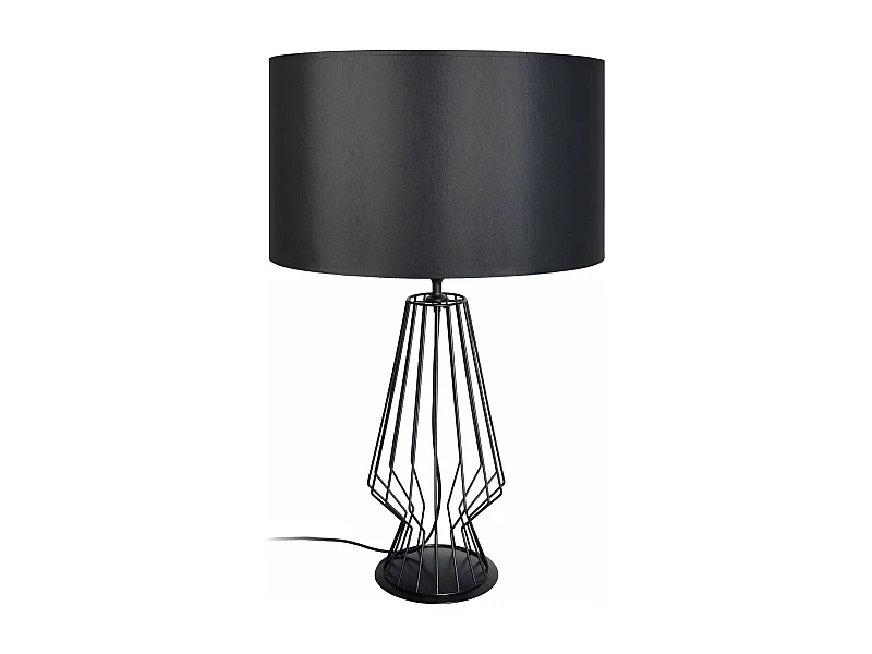 Lampe de salon filaire métal  noir 64 cm.