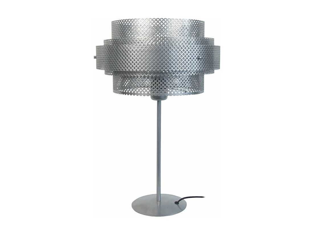 Lampe a poser  métal  aluminium 54 cm.