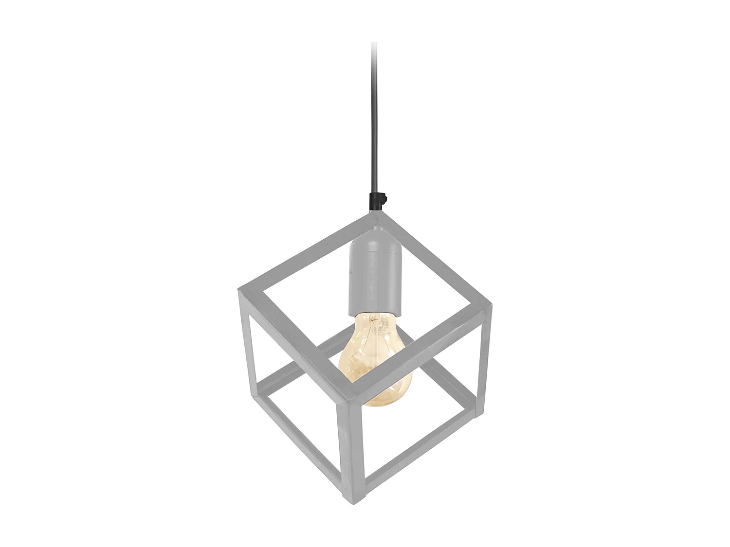 Suspensión  TOSEL , metal ,Aluminio ,A 90x D30xP30cm