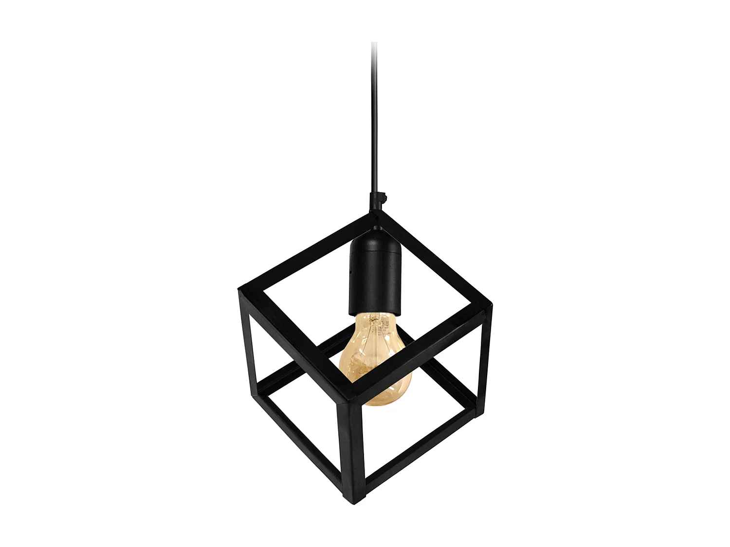 Suspension TOSEL ,métal,Noir ,H86xD27xP27cm