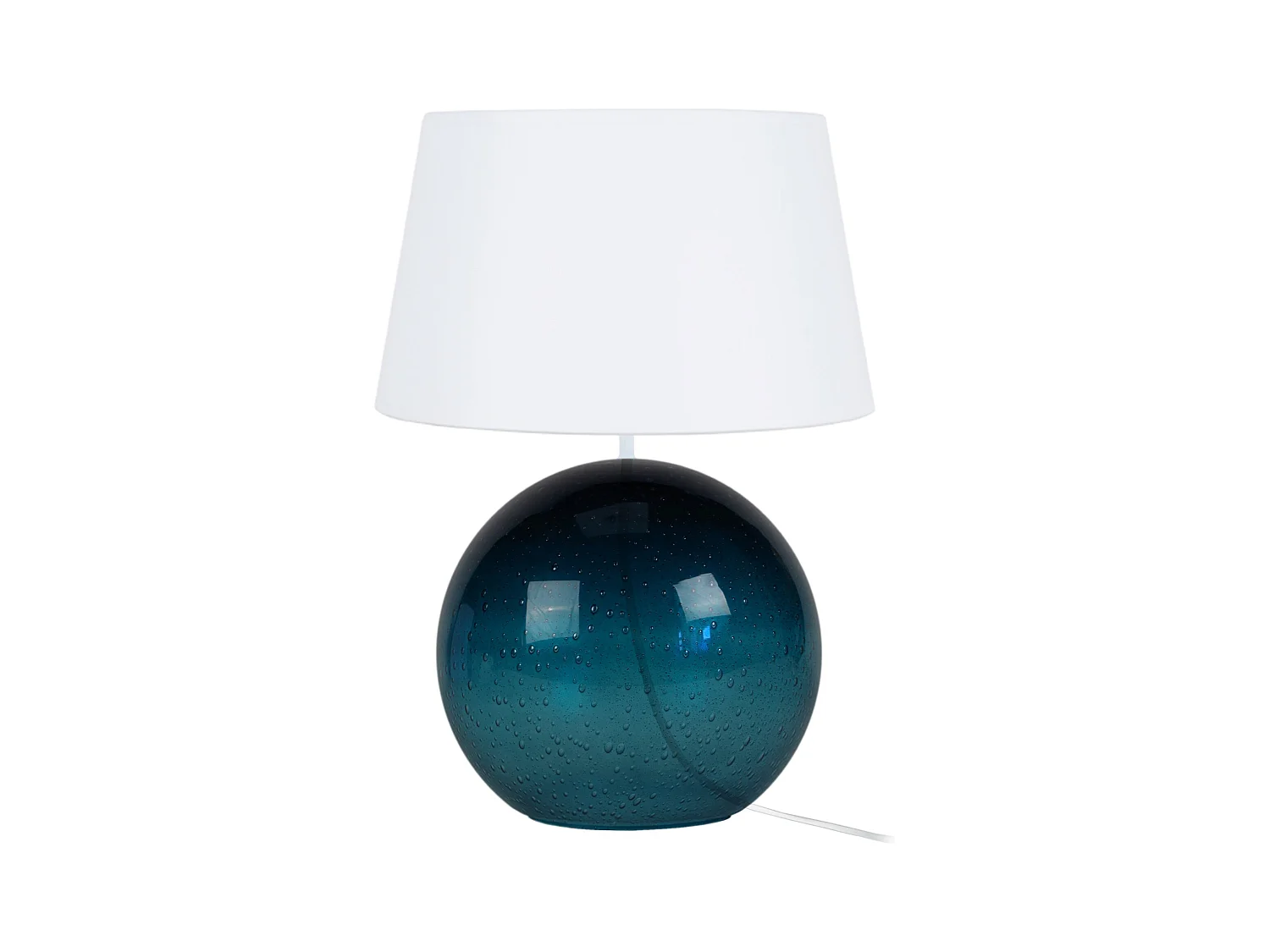 Lampe a Poser TOSEL ,verre,Bleu,H50xD35xP 35cm