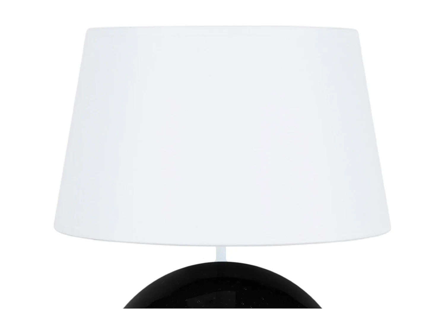 Lámpara de Mesa  TOSEL ,vidrio,Negro ,A50xD35x P 35cm