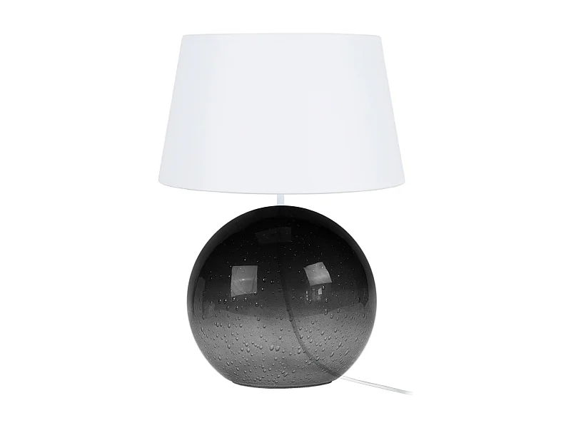 Candeeiro de mesa TOSEL ANAIS tecido coluna vermelho D35 x  H84  cm