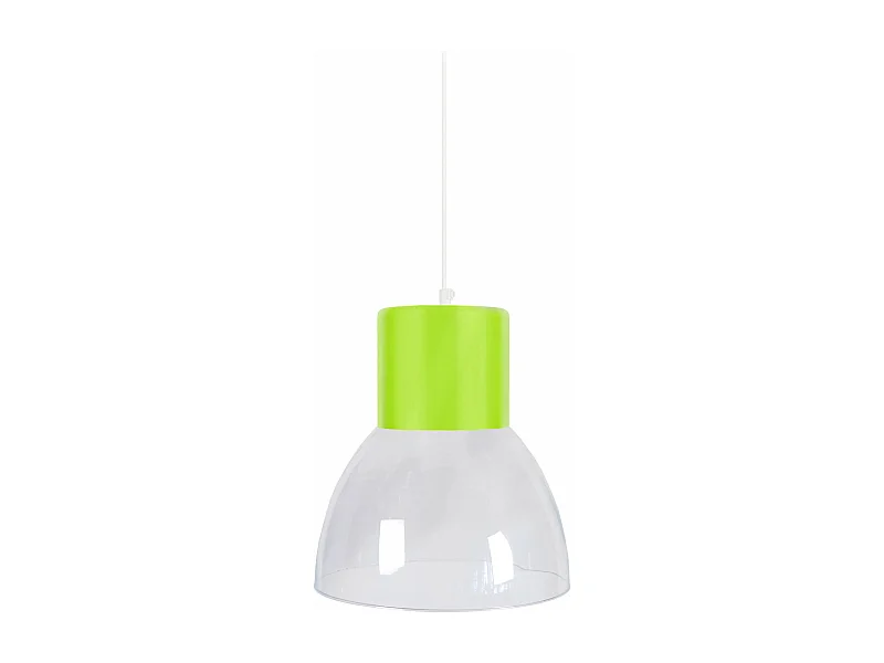 Suspensão TOSEL  SETA   vidro cúpula laranja D30 x  H70  cm