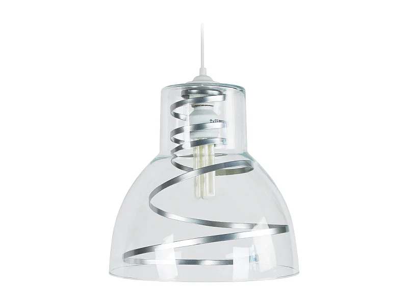 Suspension carré ronde taupe 96 cm.