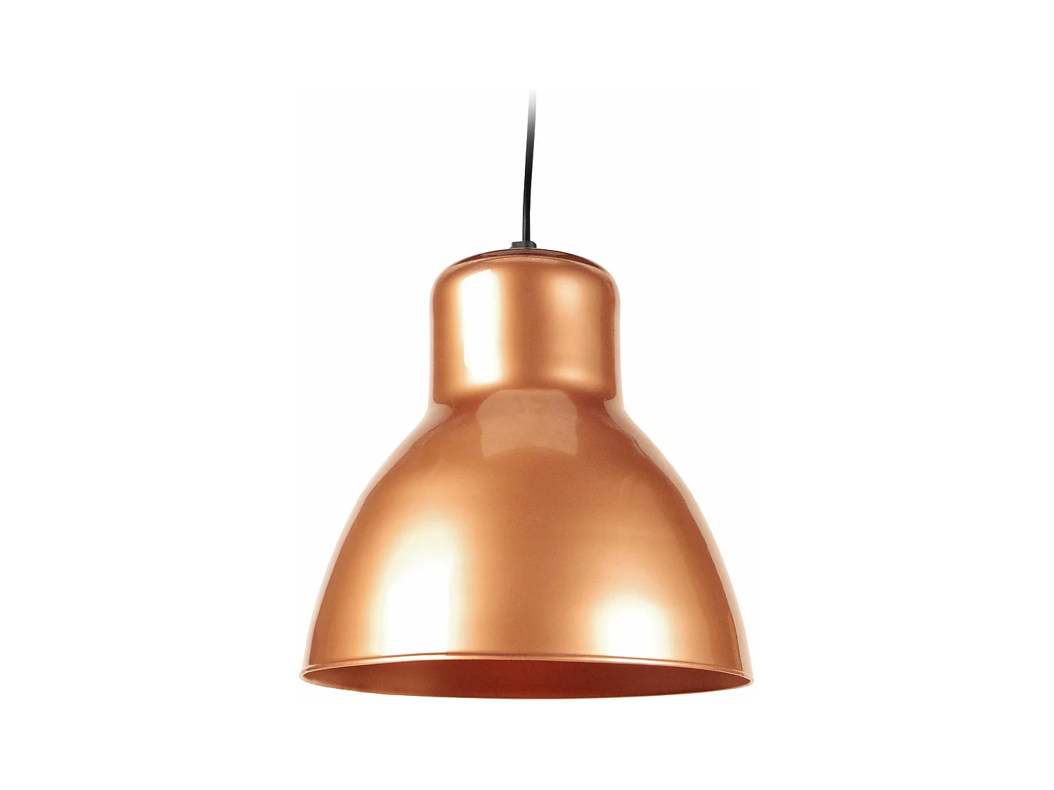 Suspension TOSEL ,verre,Cuivre , H 85xD25xP25cm