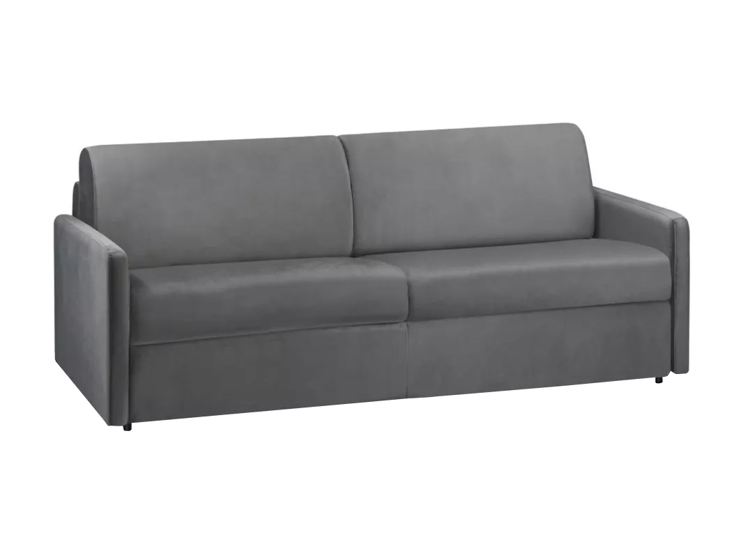 Kauf Unique Schlafsofa 4-Sitzer - Liegefläche: 160 cm - Matratzenhöhe: 22 cm - Samt - Anthrazit - CALIFE