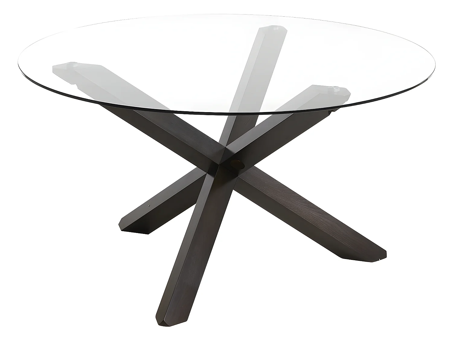 Ensemble table CENTAURI + 4 chaises SALENA - Hêtre - Wengé