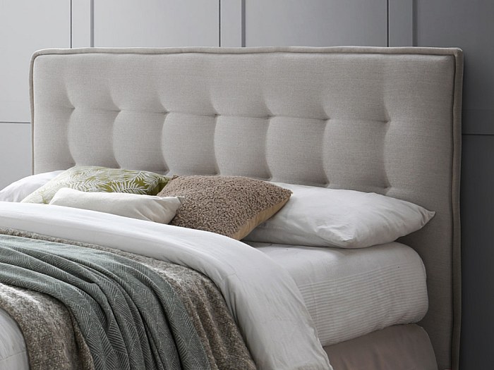 Kopfteil Bett Stoff ANIELLO - 160 cm - Beige online kaufen