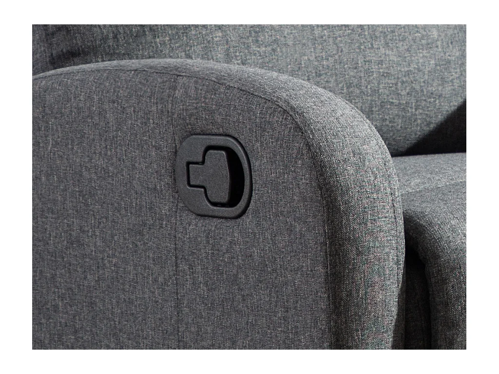 Sillón relax de tela ISAO - Antracita