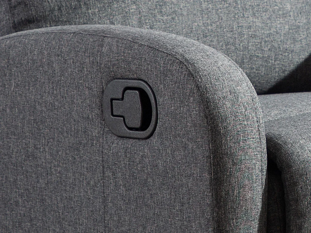 Fauteuil relax en tissu ISAO - Anthracite